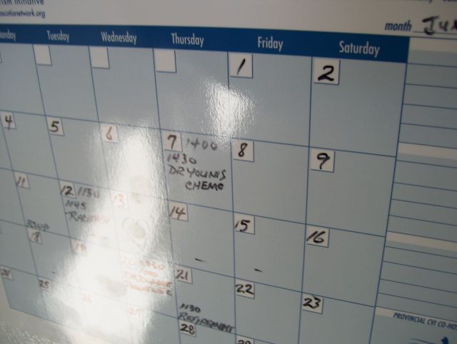 Calendar with heart