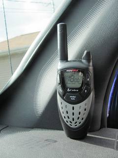 Mounted walkie talkie